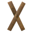 Wood Roof Cross 67° icon