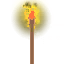 Standing wood torch icon