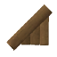 Wood wall 45° icon