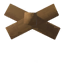 Wood roof cross 26° icon